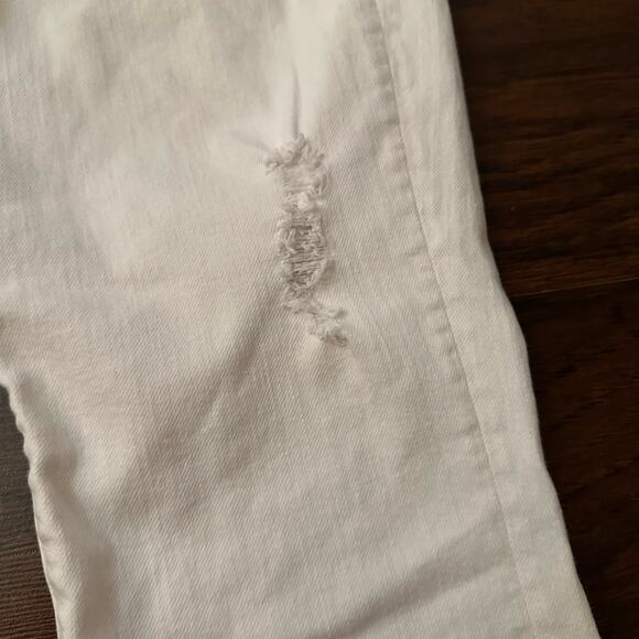 MOTHER white the Looker distressed skinny jeans size 27 - Picture 6 of 15